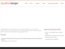 Tablet Screenshot of jonathanberger.net